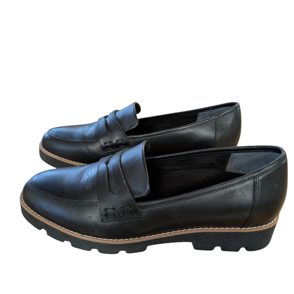 Vionic Shoes - Vionic Cheryl II Lug Penny Loafer Black Size 9